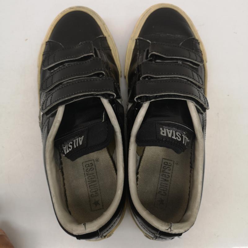 コンバース CONVERSE スニーカー スニーカー レザ－ ベルクロ スニーカー 日本製 26.0cm 黒 / ブラック / black メンズ USED 古着 中古 50139176