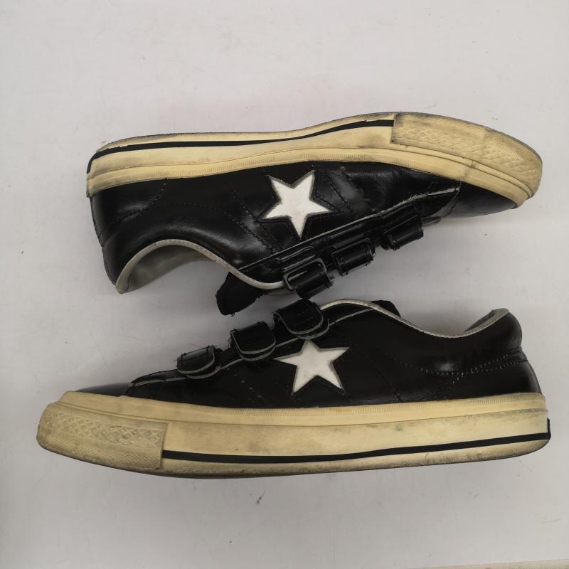 コンバース CONVERSE スニーカー スニーカー レザ－ ベルクロ スニーカー 日本製 26.0cm 黒 / ブラック / black メンズ USED 古着 中古 50139176