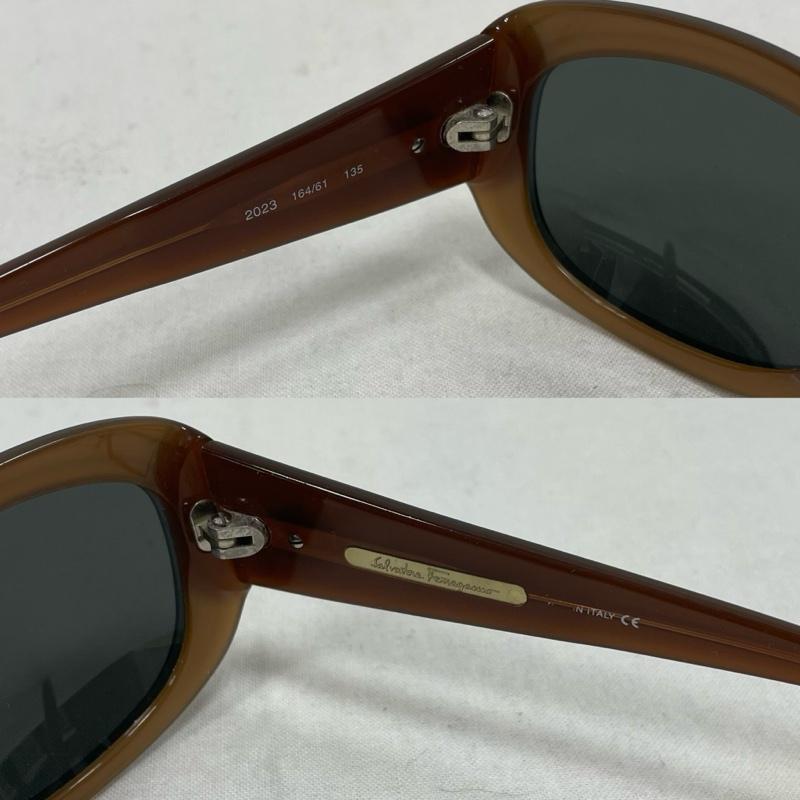 サルヴァトーレフェラガモ Salvatore Ferragamo めがね・サングラス サングラス サングラス イタリア製 Y2K - ワンポイント X ロゴ、文字 灰 / グレー / gray X 黒 / ブラック / black X 茶 / ブラウン / brown レディース USED 古着 中古 50139196