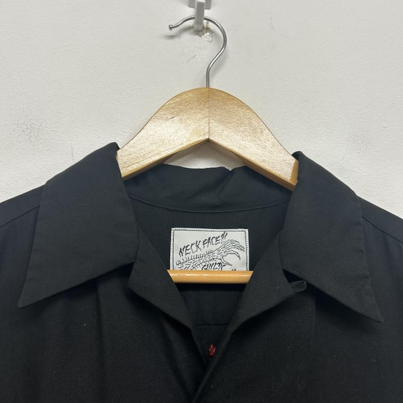 ワコマリア WACKO MARIA シャツ、ブラウス 長袖 WACKO MARIA 長袖シャツ 天国東京 レーヨンシャツ M 総柄 X 刺繍 黒 / ブラック / black メンズ USED 古着 中古 50139212