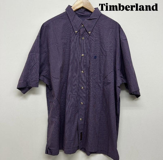 ティンバーランド Timberland シャツ、ブラウス 半袖 Timberland 半袖シャツ チャックシャツ 00s XL チェック 青 / ブルー / blue X 赤 / レッド / red メンズ USED 古着 中古 50139224