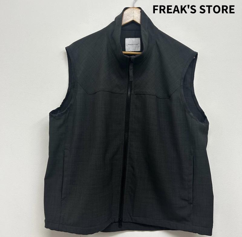 フリークスストア FREAK S STORE ベスト ベスト リラックスベスト 速乾素材 ジップアップ S 無地 灰 / グレー / gray メンズ USED 古着 中古 50139233