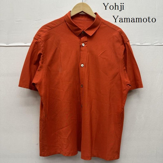 ヨウジヤマモト Yohji Yamamoto シャツ、ブラウス 半袖 95ss レギュラーカラー シルク ボックス シャツ FB-B07-943 M 橙 / オレンジ / orange メンズ USED 古着 中古 50139253