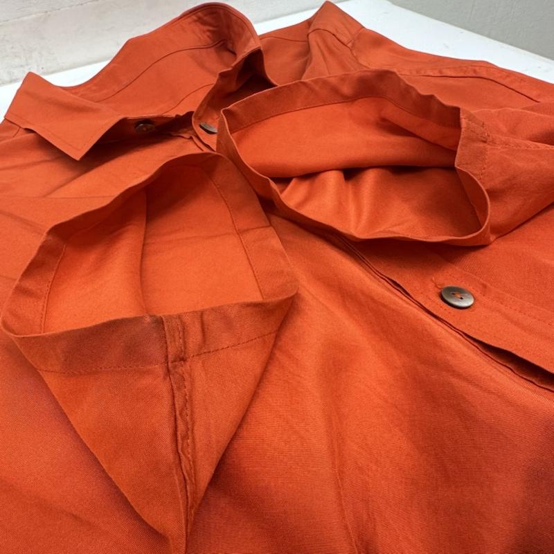 ヨウジヤマモト Yohji Yamamoto シャツ、ブラウス 半袖 95ss レギュラーカラー シルク ボックス シャツ FB-B07-943 M 橙 / オレンジ / orange メンズ USED 古着 中古 50139253