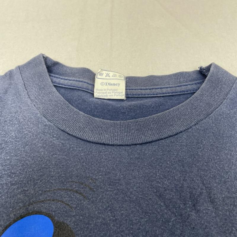古着 USED Tシャツ 半袖 90s EURO DISNEY ディズニー 半袖 Tシャツ ドナルドダック プリント サイズ12/14 - ロゴ、文字 X キャラクター X プリント 紺 / ネイビー / navy メンズ USED 古着 中古 50139262