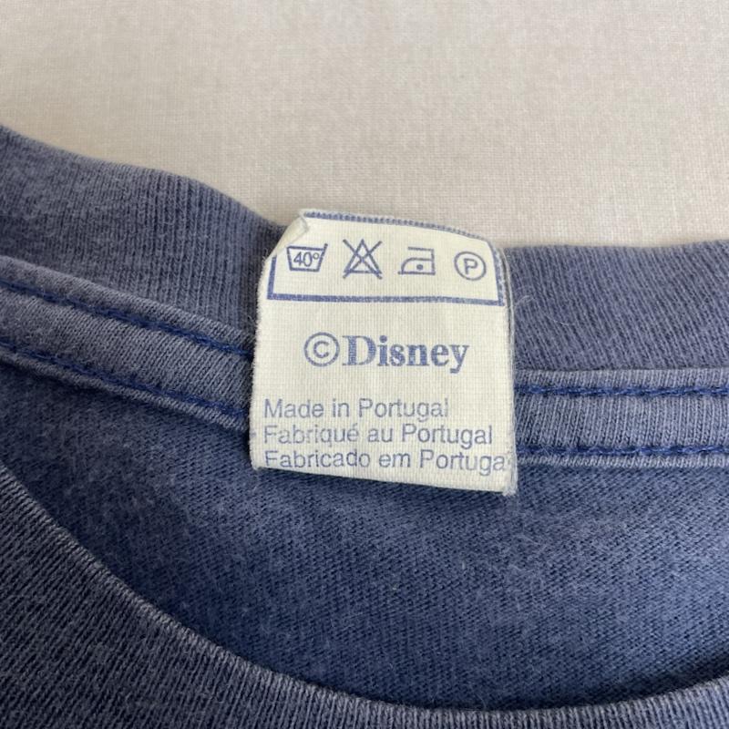 古着 USED Tシャツ 半袖 90s EURO DISNEY ディズニー 半袖 Tシャツ ドナルドダック プリント サイズ12/14 - ロゴ、文字 X キャラクター X プリント 紺 / ネイビー / navy メンズ USED 古着 中古 50139262