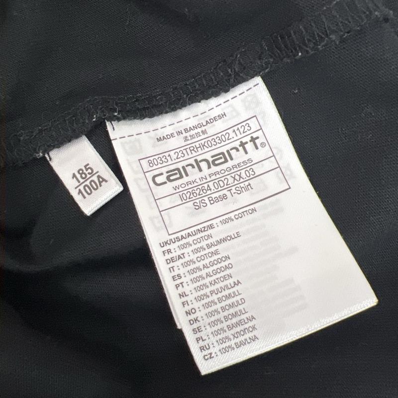 カーハート ダブリューアイピー Carhartt WIP Tシャツ 半袖 ワンポイントロゴ 半袖 Ｔシャツ XL 黒 / ブラック / black メンズ USED 古着 中古 50139292