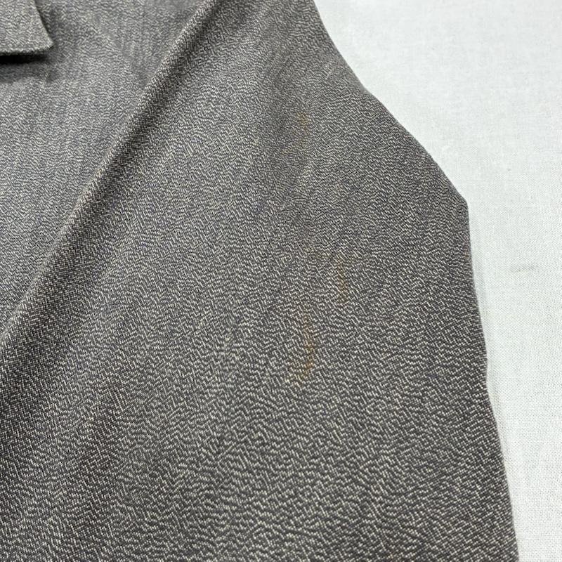 ダリーズ DALEES シャツ、ブラウス 長袖 DELUXEWARE 30s Calico shirt キャラコ シャツ 2WAY コットン リネン 15.5 M - 無地 チャコールグレー / チャコールグレー / メンズ USED 古着 中古 50139335