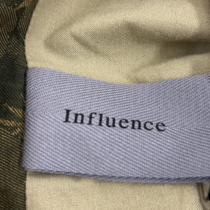 インフルエンス Influence ベスト ベスト Influence リネン フラワー 花柄 ハイビスカス 切替 ベスト ジレ M 花柄 カーキ / カーキ / khaki メンズ USED 古着 中古 50139358