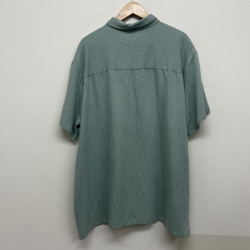 古着 USED シャツ、ブラウス 半袖 Island Shores 半袖シャツ レーヨンシャツ XXL 無地 水色 / ライトブルー / メンズ USED 古着 中古 50139362