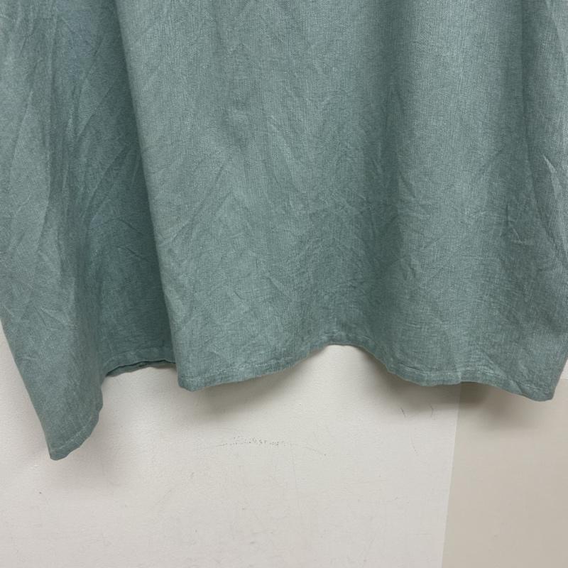 古着 USED シャツ、ブラウス 半袖 Island Shores 半袖シャツ レーヨンシャツ XXL 無地 水色 / ライトブルー / メンズ USED 古着 中古 50139362