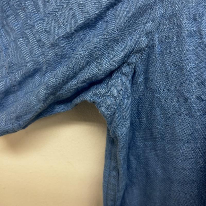 トミーバハマ Tommy Bahama シャツ、ブラウス 半袖 Tommy Bahama リネンシャツ チェックシャツ XXL チェック 青 / ブルー / blue メンズ USED 古着 中古 50139370
