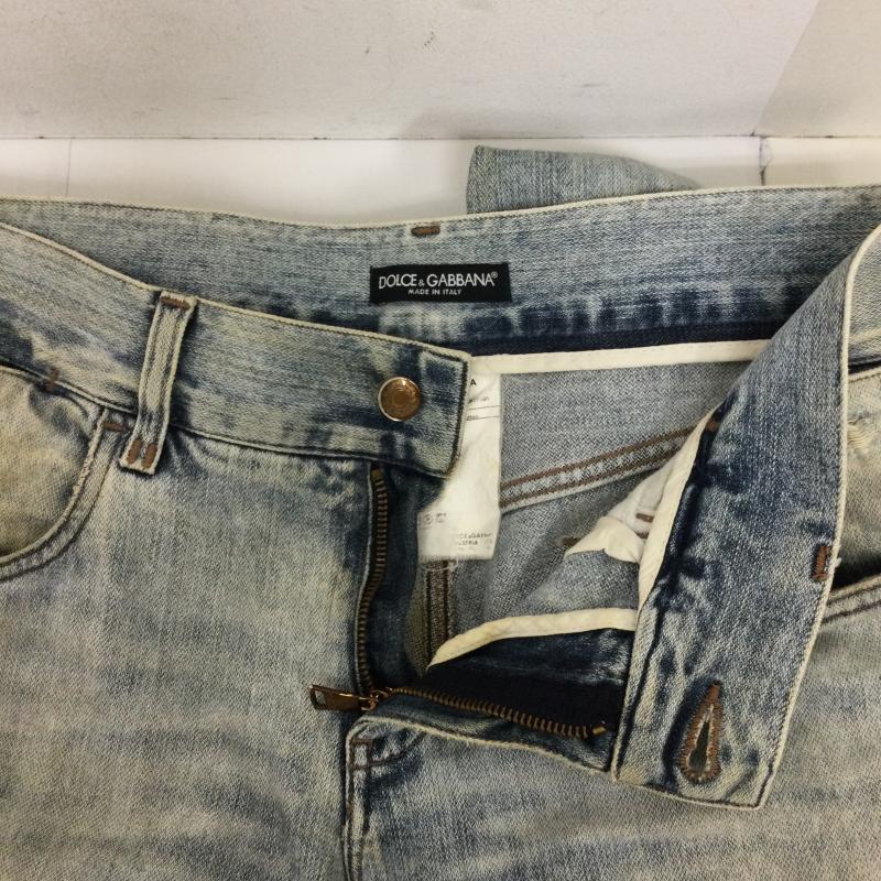 ドルチェアンドガッバーナ DOLCE&GABBANA パンツ デニム、ジーンズ DOLCE & GABBANA ドルチェ＆ガッバーナ 14CLASSIC メンズ ダメージ加工 デニムパンツ ジーンズ G32WTD/G8A14 48 無地 インディゴ / インディゴ / Indigo メンズ USED 古着 中古 50139381