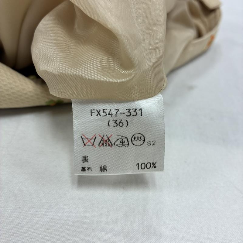 バーバリー・ブルーレーベル BURBERRY BLUE LABEL スカート ひざ丈スカート 花柄 刺繍 ひざ丈 スカート サイドジップ FX547-331 36 花柄 X 刺繍 ベージュ / ベージュ / beige レディース USED 古着 中古 50139398