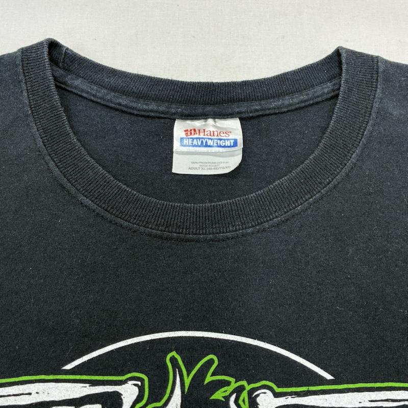 ヘインズ HANES Tシャツ 半袖 METALLICA メタリカ SEEK AND DESTROY オールド 00 s バンド ロック メタル Tシャツ LL ロゴ、文字 X プリント 黒 / ブラック / black メンズ USED 古着 中古 50139428