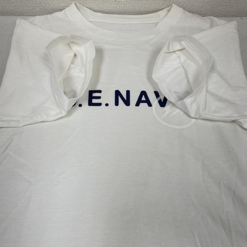 ユニフォームエクスペリメント uniform experiment Tシャツ 半袖 半袖 Tシャツ Shirt U.E.NAVY ロゴ プリント クルーネック シャツ カットソー UE-100087 1 ロゴ、文字 X プリント 白 / ホワイト / white メンズ USED 古着 中古 50139445