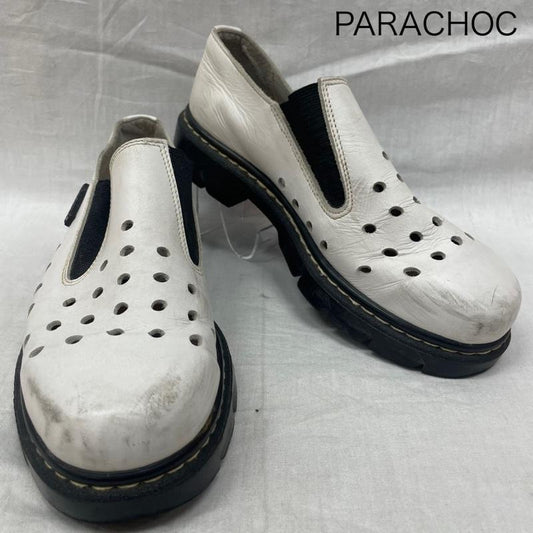 古着 USED 革靴 革靴 PARACHOC ヴィンテージ WHT ホワイト レザースニーカー MADE IN E.E.C. 25.0cm 白 / ホワイト / white メンズ USED 古着 中古 50139449