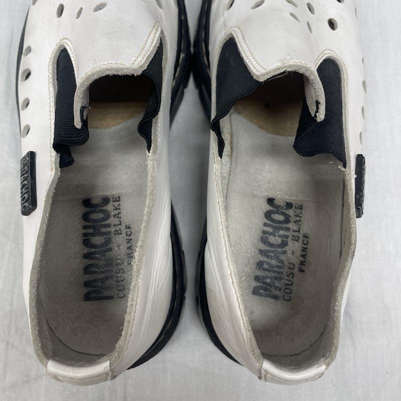 古着 USED 革靴 革靴 PARACHOC ヴィンテージ WHT ホワイト レザースニーカー MADE IN E.E.C. 25.0cm 白 / ホワイト / white メンズ USED 古着 中古 50139449