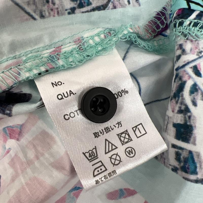 レフラー LEFLAH シャツ、ブラウス 半袖 ロゴ刺繡 アロハシャツ 開襟 XXL 緑 / グリーン / green メンズ USED 古着 中古 50139472
