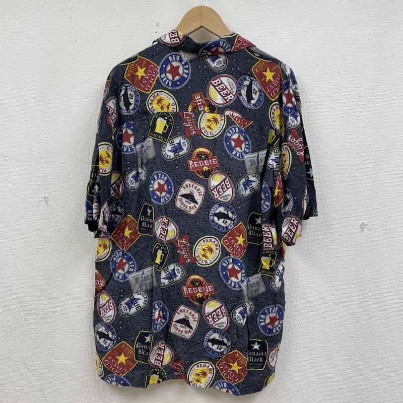 古着 USED シャツ、ブラウス 半袖 GEORGE 総柄 アロハ シャツ ビール柄 半袖 レーヨン ハワイアン オープンカラー 開襟 M 総柄 X プリント マルチカラー / マルチカラー / multicolor メンズ USED 古着 中古 50139508