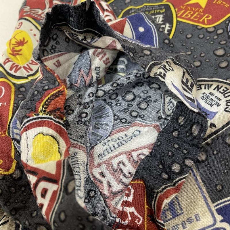 古着 USED シャツ、ブラウス 半袖 GEORGE 総柄 アロハ シャツ ビール柄 半袖 レーヨン ハワイアン オープンカラー 開襟 M 総柄 X プリント マルチカラー / マルチカラー / multicolor メンズ USED 古着 中古 50139508