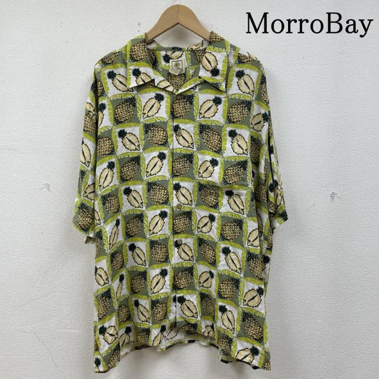 古着 USED シャツ、ブラウス 半袖 ヴィンテージ MorroBay オープンカラー 開襟 シャツ レーヨン 半袖 アロハ ハワイアン パイナップル 総柄 プリント XL プリント X 総柄 マルチカラー / マルチカラー / multicolor メンズ USED 古着 中古 50139509