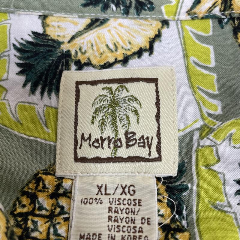 古着 USED シャツ、ブラウス 半袖 ヴィンテージ MorroBay オープンカラー 開襟 シャツ レーヨン 半袖 アロハ ハワイアン パイナップル 総柄 プリント XL プリント X 総柄 マルチカラー / マルチカラー / multicolor メンズ USED 古着 中古 50139509