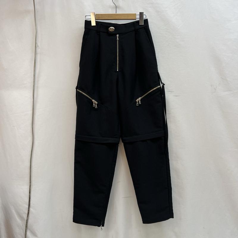 メゾンスペシャル MAISON SPECIAL ボトムス ボトムス メニースラッシュテーパードパンツ 21221465410 36 黒 / ブラック / black レディース USED 古着 中古 50139562