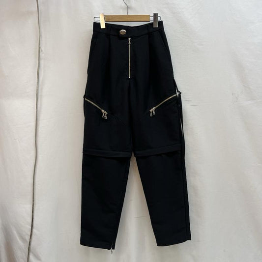 メゾンスペシャル MAISON SPECIAL ボトムス ボトムス メニースラッシュテーパードパンツ 21221465410 36 黒 / ブラック / black レディース USED 古着 中古 50139562