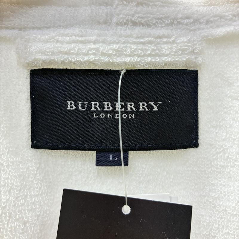 バーバリー BURBERRY トップス トップス バスローブ ガウン ノバチェック white下げ札付き L L チェック 白 / ホワイト / white レディース USED 古着 中古 50139589