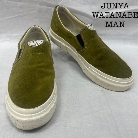ジュンヤワタナベ JUNYA WATANABE スニーカー スニーカー YM03665 × S.W.C ステファニーワーカーズクラブ 21aw スエード スリッポン スニーカー シューズ 靴 25.5cm カーキ / カーキ / khaki メンズ USED 古着 中古 50139610