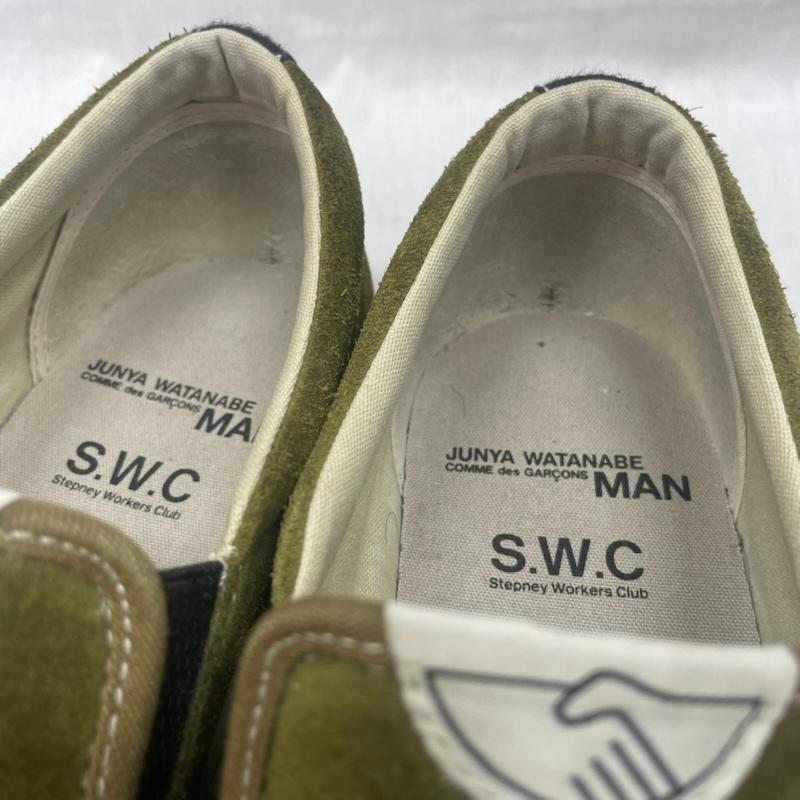 ジュンヤワタナベ JUNYA WATANABE スニーカー スニーカー YM03665 × S.W.C ステファニーワーカーズクラブ 21aw スエード スリッポン スニーカー シューズ 靴 25.5cm カーキ / カーキ / khaki メンズ USED 古着 中古 50139610
