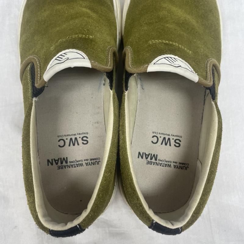 ジュンヤワタナベ JUNYA WATANABE スニーカー スニーカー YM03665 × S.W.C ステファニーワーカーズクラブ 21aw スエード スリッポン スニーカー シューズ 靴 25.5cm カーキ / カーキ / khaki メンズ USED 古着 中古 50139610