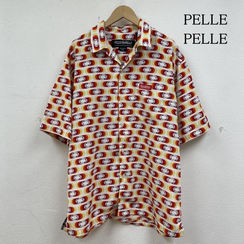 ペレペレ PELLEPELLE シャツ、ブラウス 半袖 半袖 オープンカラー グラフィック シャツ ブラウス ロゴ プリント 総柄 - ロゴ、文字 X プリント X 総柄 マルチカラー / マルチカラー / multicolor メンズ USED 古着 中古 50139623