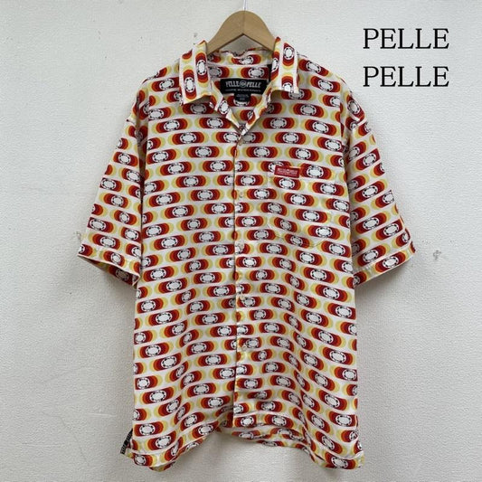 ペレペレ PELLEPELLE シャツ、ブラウス 半袖 半袖 オープンカラー グラフィック シャツ ブラウス ロゴ プリント 総柄 - ロゴ、文字 X プリント X 総柄 マルチカラー / マルチカラー / multicolor メンズ USED 古着 中古 50139623