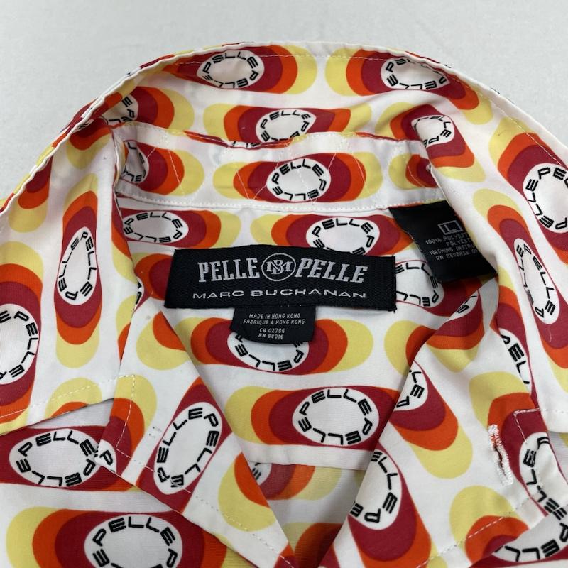 ペレペレ PELLEPELLE シャツ、ブラウス 半袖 半袖 オープンカラー グラフィック シャツ ブラウス ロゴ プリント 総柄 - ロゴ、文字 X プリント X 総柄 マルチカラー / マルチカラー / multicolor メンズ USED 古着 中古 50139623