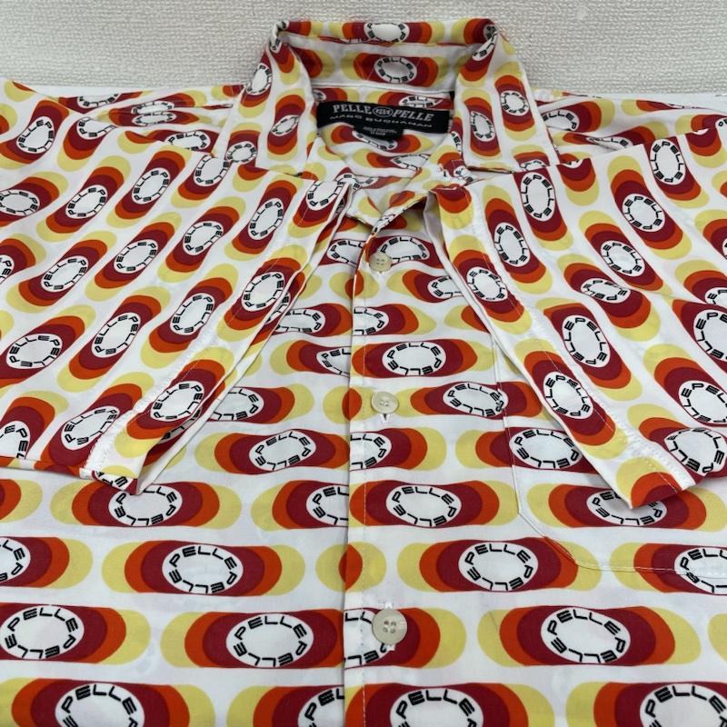 ペレペレ PELLEPELLE シャツ、ブラウス 半袖 半袖 オープンカラー グラフィック シャツ ブラウス ロゴ プリント 総柄 - ロゴ、文字 X プリント X 総柄 マルチカラー / マルチカラー / multicolor メンズ USED 古着 中古 50139623