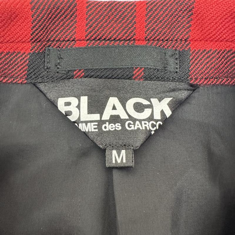 ブラックコムデギャルソン BLACK COMME des GARCONS ジャケット、上着 ジャケット、ブレザー 23AW タータン チェック カットアウト ジャケット 1L-J006 M 赤 / レッド / red メンズ USED 古着 中古 50139638