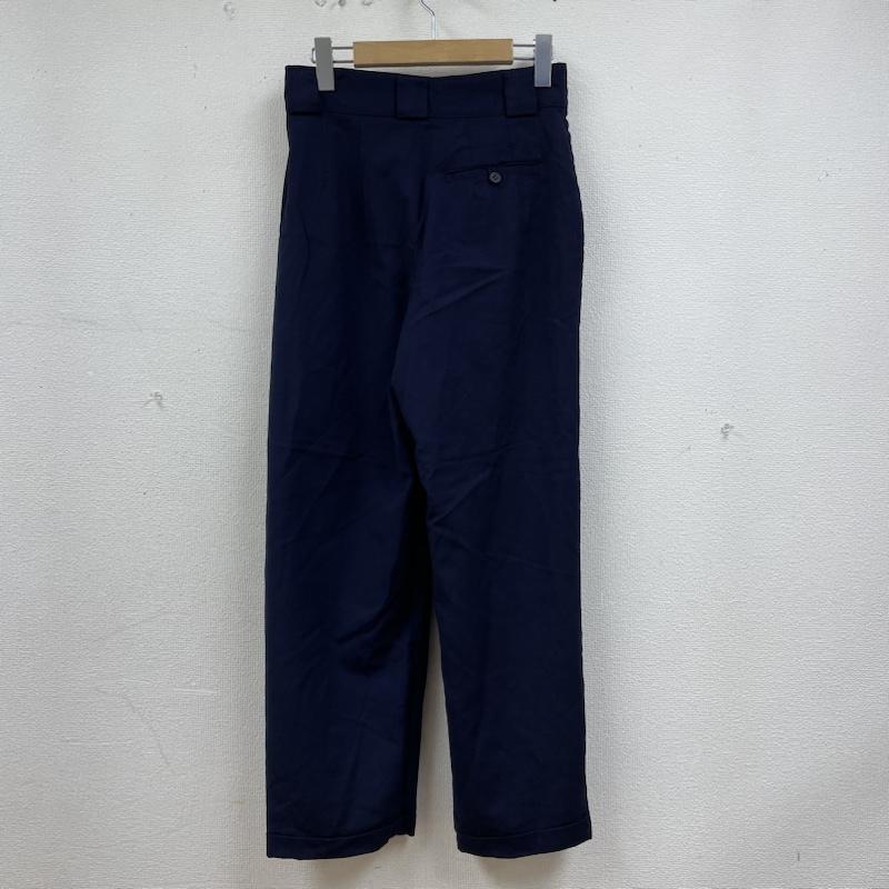 ワイズビス Y SBIS パンツ スラックス タック入り ウール スラックス フィット パンツ テーパード ジップフライ 無地 無地 紺 / ネイビー / navy レディース USED 古着 中古 50139659