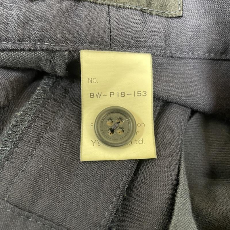ワイズビス Y SBIS パンツ スラックス タック入り ウール スラックス フィット パンツ テーパード ジップフライ 無地 無地 紺 / ネイビー / navy レディース USED 古着 中古 50139659