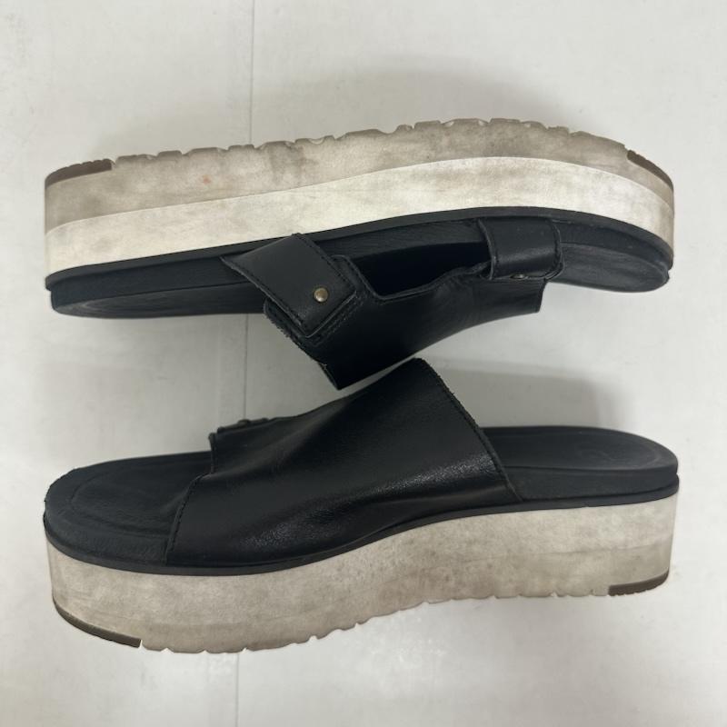 アグ UGG サンダル サンダル F8715C 厚底 サンダル レザー MAIRE フラット オープントゥ スタッズ 23.0cm 黒 / ブラック / black レディース USED 古着 中古 50139685