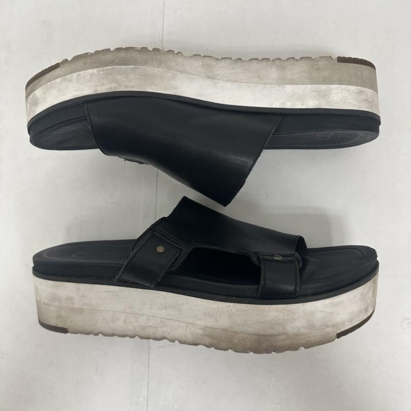 アグ UGG サンダル サンダル F8715C 厚底 サンダル レザー MAIRE フラット オープントゥ スタッズ 23.0cm 黒 / ブラック / black レディース USED 古着 中古 50139685