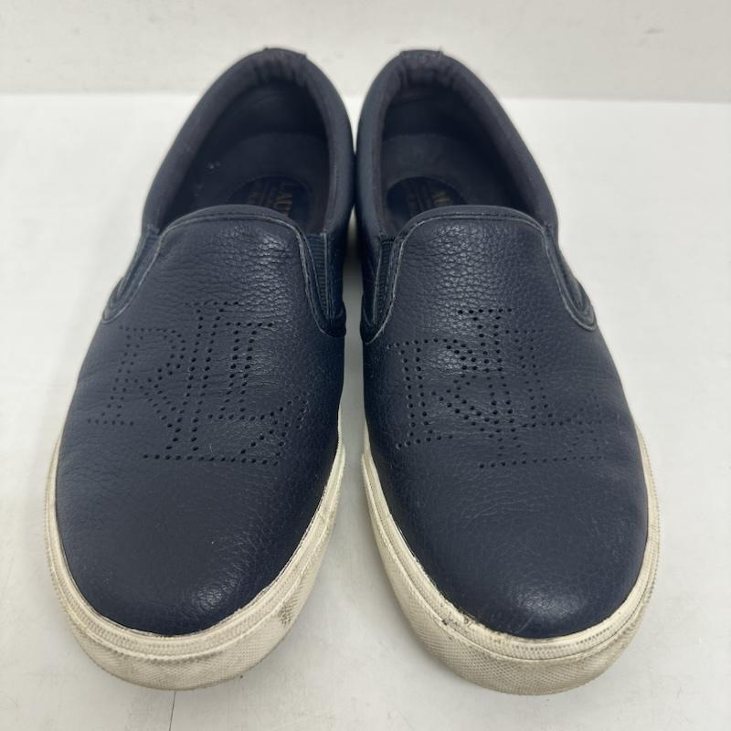 ローレンラルフローレン LAUREN RALPH LAUREN スリッポン スリッポン Racquel Slip On Sneaker スリッポン レザー スニーカー シューズ LRL 靴 US：5.5 紺 / ネイビー / navy レディース USED 古着 中古 50139691