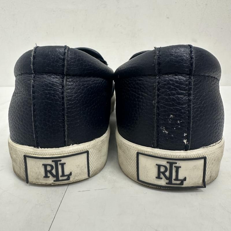 ローレンラルフローレン LAUREN RALPH LAUREN スリッポン スリッポン Racquel Slip On Sneaker スリッポン レザー スニーカー シューズ LRL 靴 US：5.5 紺 / ネイビー / navy レディース USED 古着 中古 50139691
