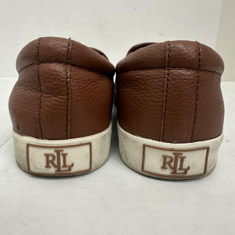 ローレンラルフローレン LAUREN RALPH LAUREN スリッポン スリッポン Racquel Slip On Sneaker スリッポン レザー スニーカー シューズ LRL 靴 US：5.5 茶 / ブラウン / brown レディース USED 古着 中古 50139692