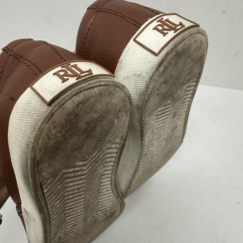 ローレンラルフローレン LAUREN RALPH LAUREN スリッポン スリッポン Racquel Slip On Sneaker スリッポン レザー スニーカー シューズ LRL 靴 US：5.5 茶 / ブラウン / brown レディース USED 古着 中古 50139692