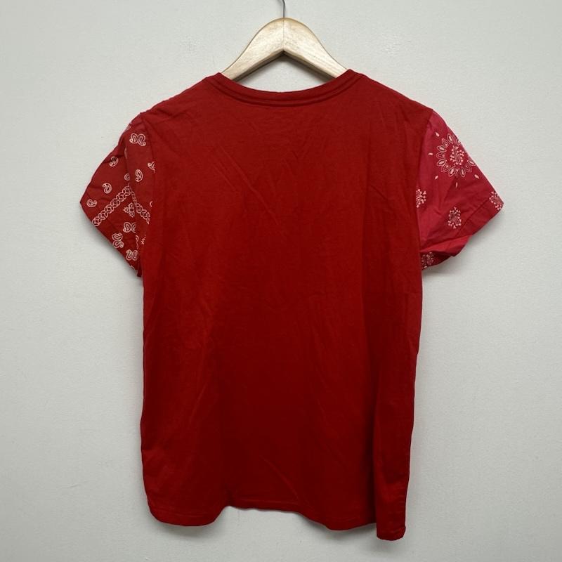 ポロラルフローレン POLO RALPH LAUREN Tシャツ 半袖 211744668001 Paisley print sleeve T shirt ペイズリー プリント スリーブ Tシャツ POCKET ポケット TEE M 赤 / レッド / red レディース USED 古着 中古 50139698