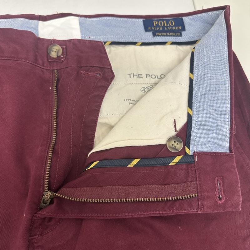 ポロラルフローレン POLO RALPH LAUREN パンツ ショートパンツ THE POLO CHINO ポロ チノ CLASSIC COTTON TWILL SHORT PANT ショート パンツ ショーパン ハーフ STRETCH CLASSIC FIT 32インチ えんじ / ワインレッド / dark red メンズ USED 古着 中古 50139721