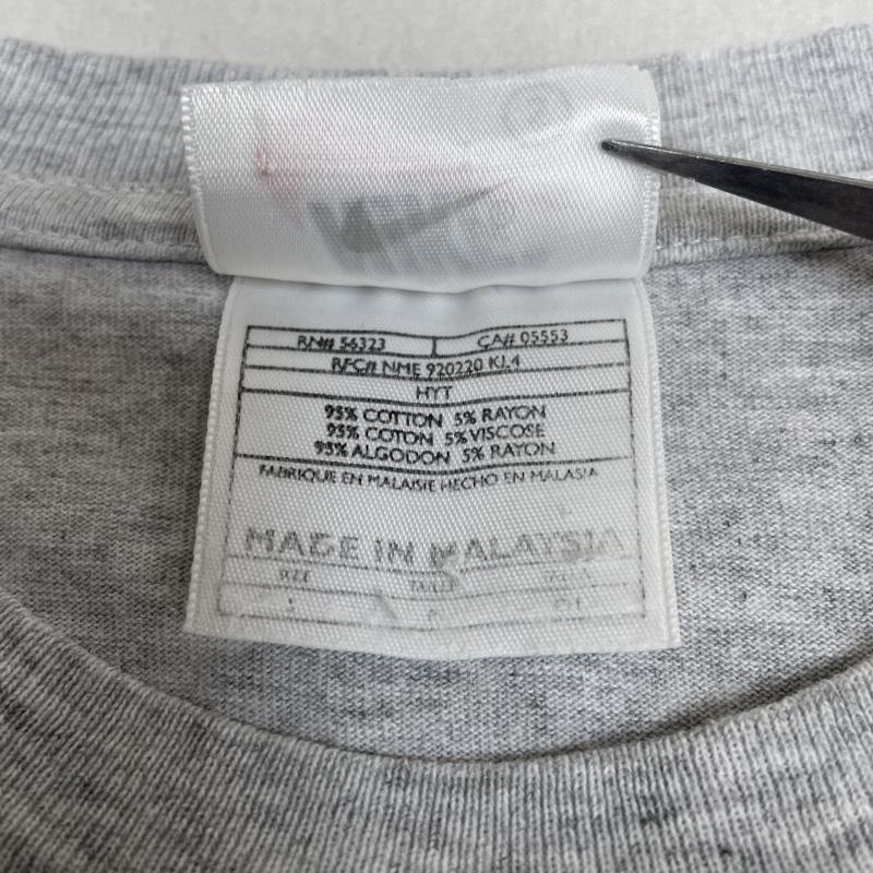 ナイキ NIKE Tシャツ 半袖 白タグ 銀タグ 90s ヴィンテージ 半袖 Tシャツ Shirt ロゴ プリント クルーネック カットソー S ロゴ、文字 X プリント 灰 / グレー / gray メンズ USED 古着 中古 50139730