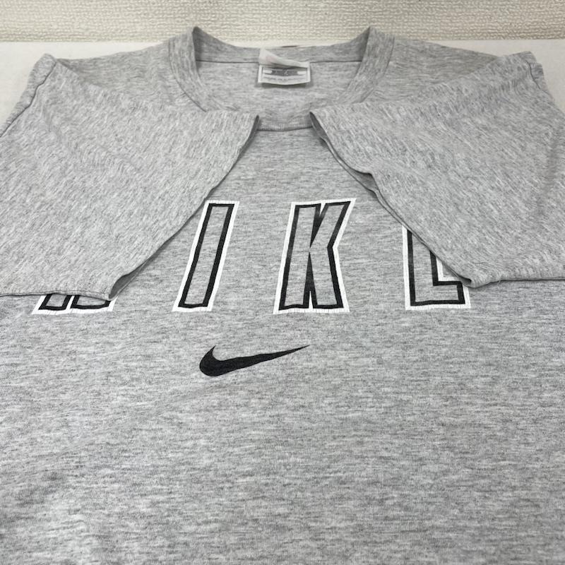 ナイキ NIKE Tシャツ 半袖 白タグ 銀タグ 90s ヴィンテージ 半袖 Tシャツ Shirt ロゴ プリント クルーネック カットソー S ロゴ、文字 X プリント 灰 / グレー / gray メンズ USED 古着 中古 50139730